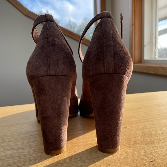 Madewell Crescent Heeled Pump in brown - Picture 7 of 10